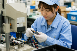 電子部品の目視検査スタッフ／軽作業／未経験歓迎